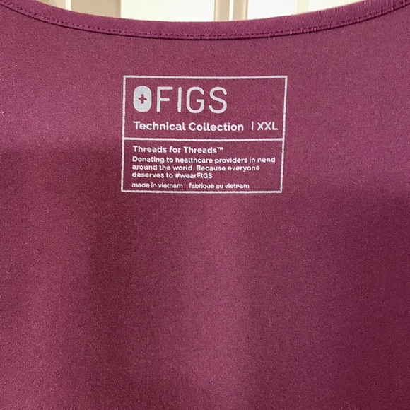 FIGS Deep Purple Catarina & Uman High Waisted Scrub Set - Picture 8 of 8
